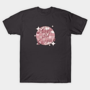 Playa del Carmen Mexico Retro Vintage pink T-Shirt